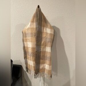 Lochmere | 100% Cashmere Plaid Scottish natural check Scarf